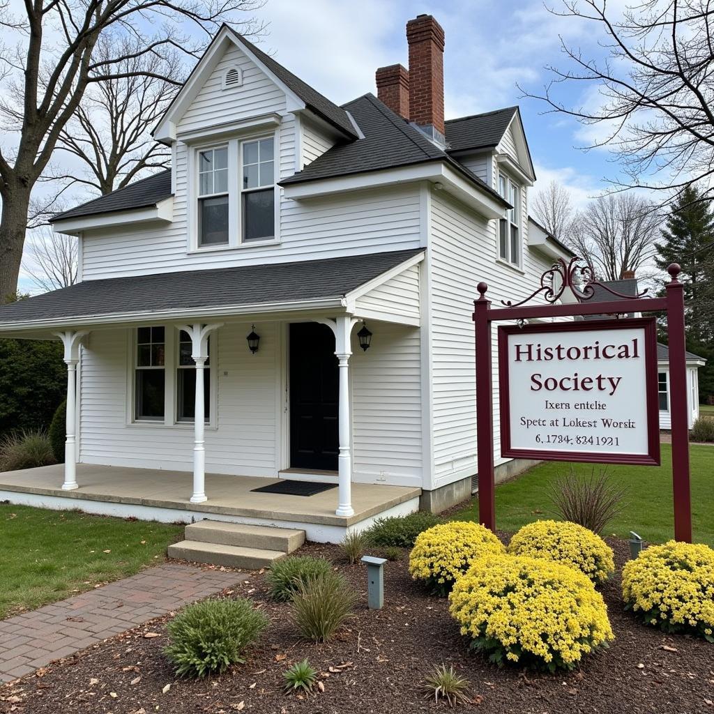 The historic building housing the West Windsor Historical Society archives and offices.