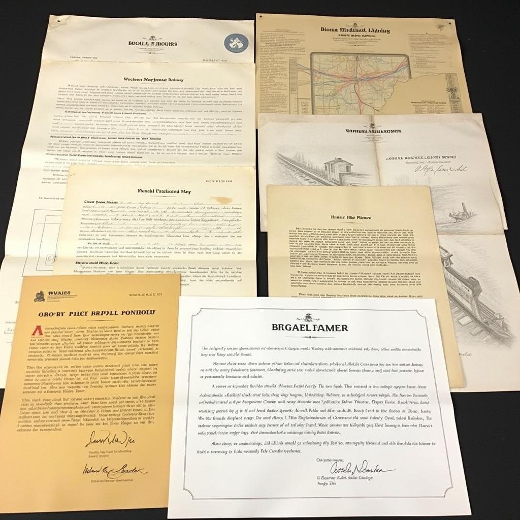 Archival documents from the Western Maryland Railway