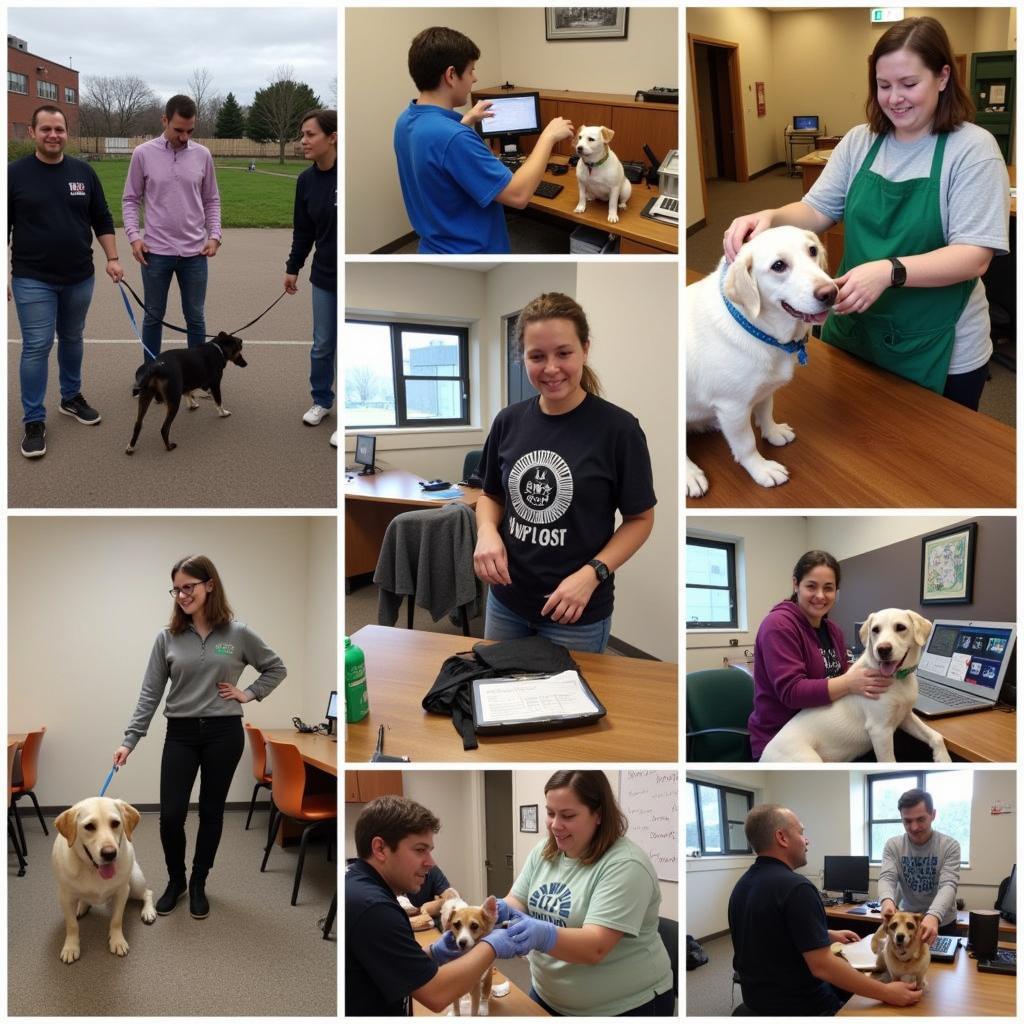 Volunteers at the Woodford Humane Society