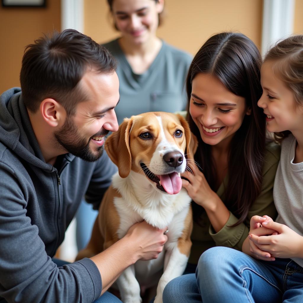 Adopting a pet from the Woodstock Humane Society