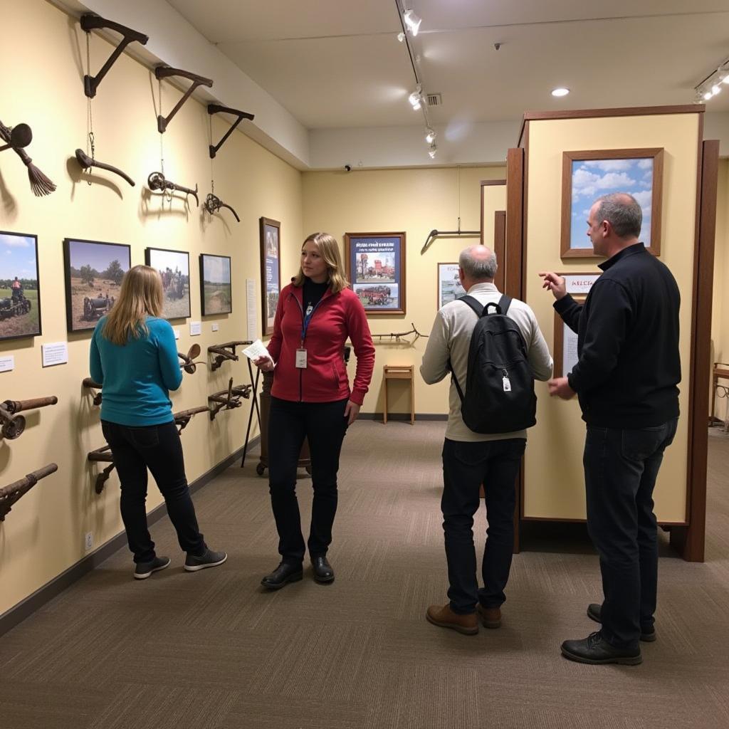 Wright County Historical Society Exhibit: Visitors Exploring the History of Agriculture