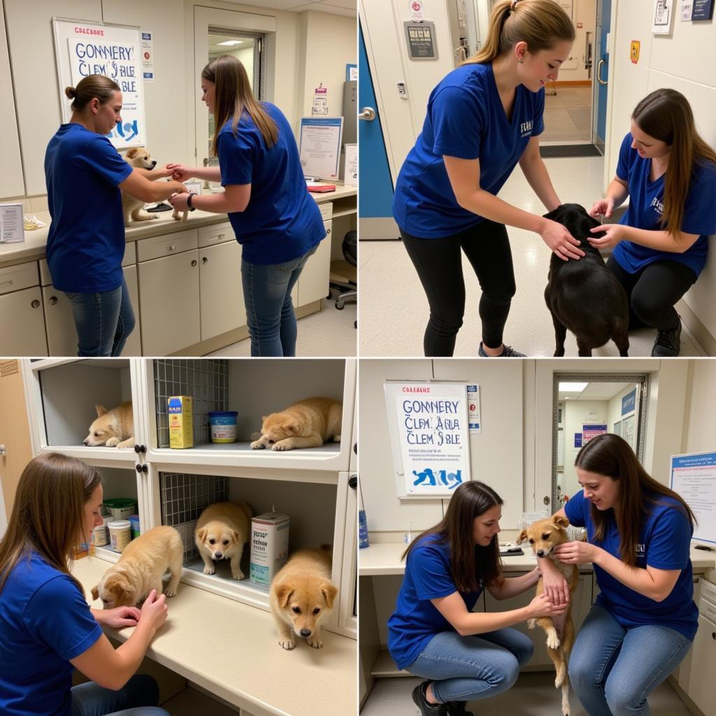 Yale Humane Society Volunteers Caring for Animals