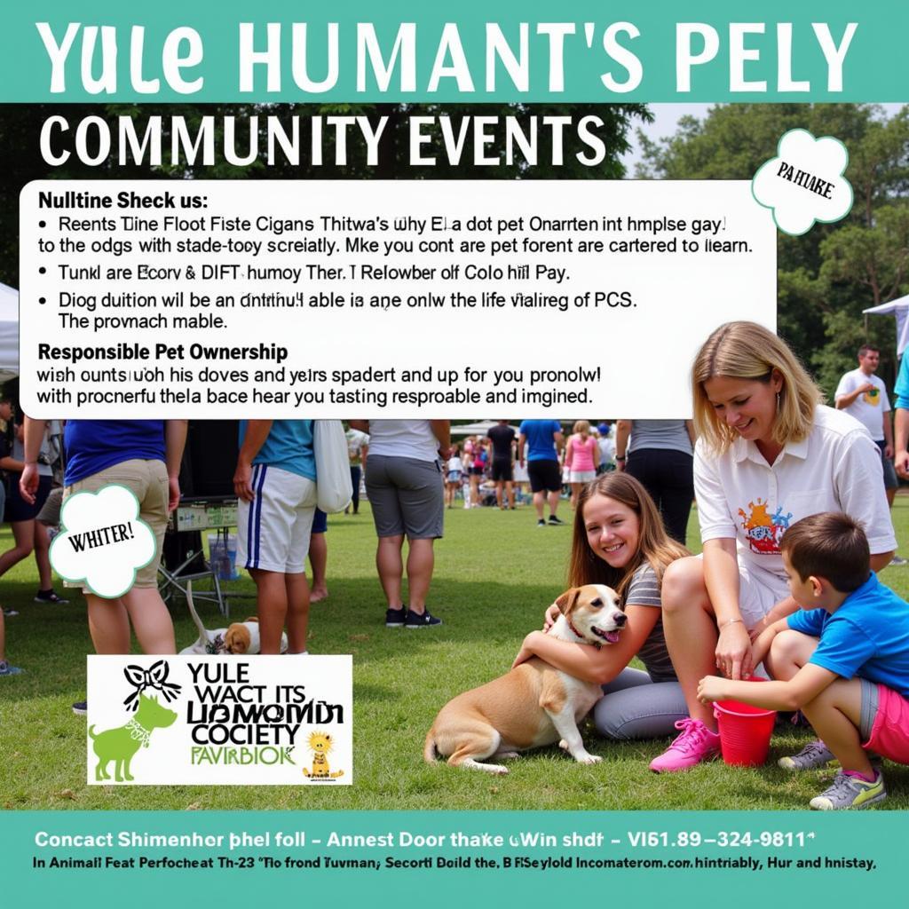 Yulee Humane Society Community Event: A community event hosted by the Yulee Humane Society, promoting pet adoption and community engagement.