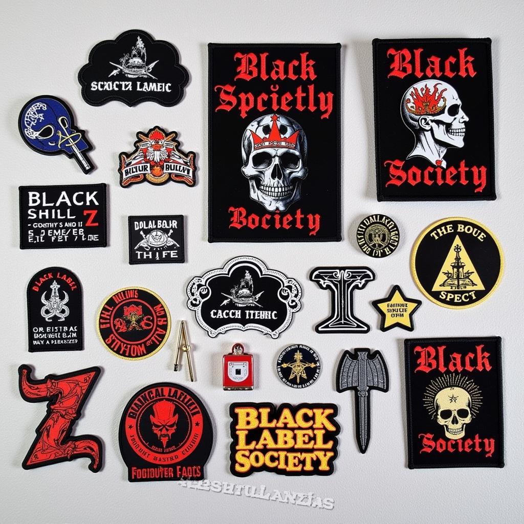 Black Label Society Accessories: Patches, Pins, and Stickers