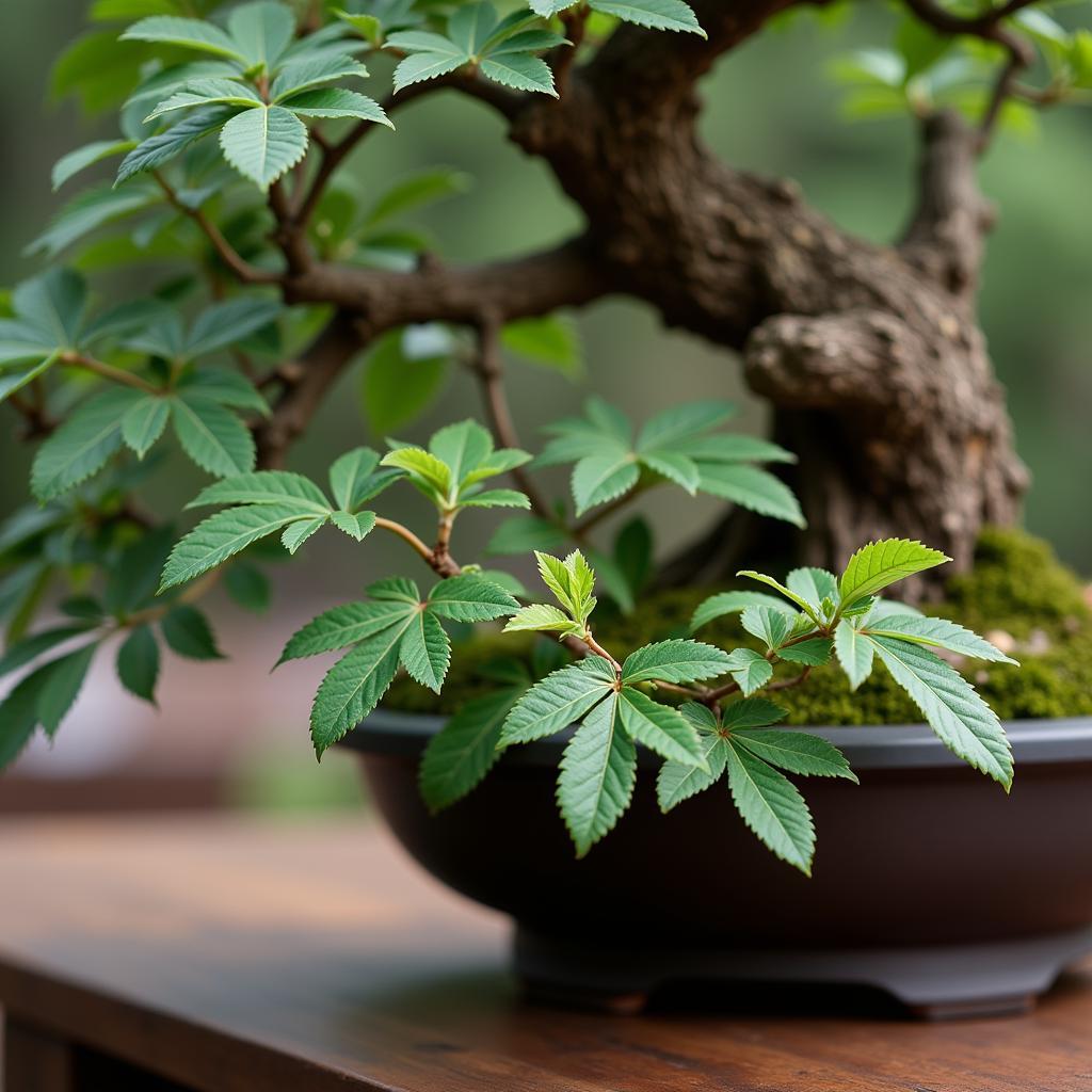 Close-up of a Bonsai Tree