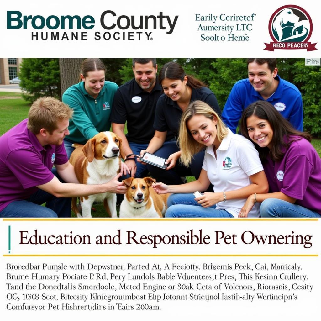 Broome County Humane Society community outreach event