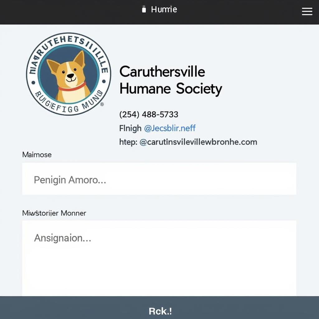 Contacting the Caruthersville Humane Society