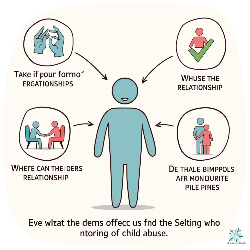 Illustration of the long-term impacts of child abuse