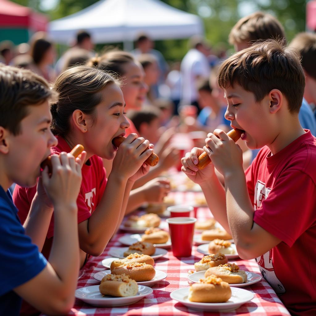 Community Hot Dog Eating Contest for Charity