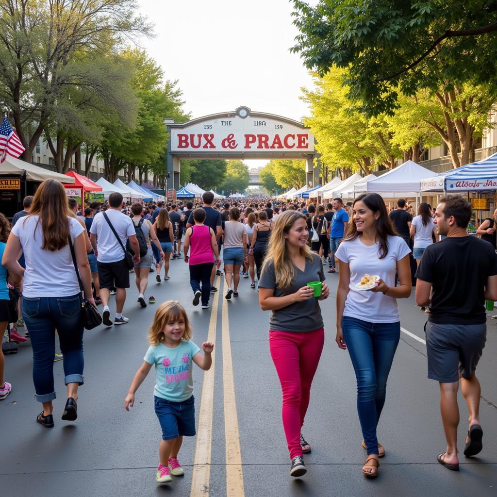 People enjoying shared experiences at a Culver City festival