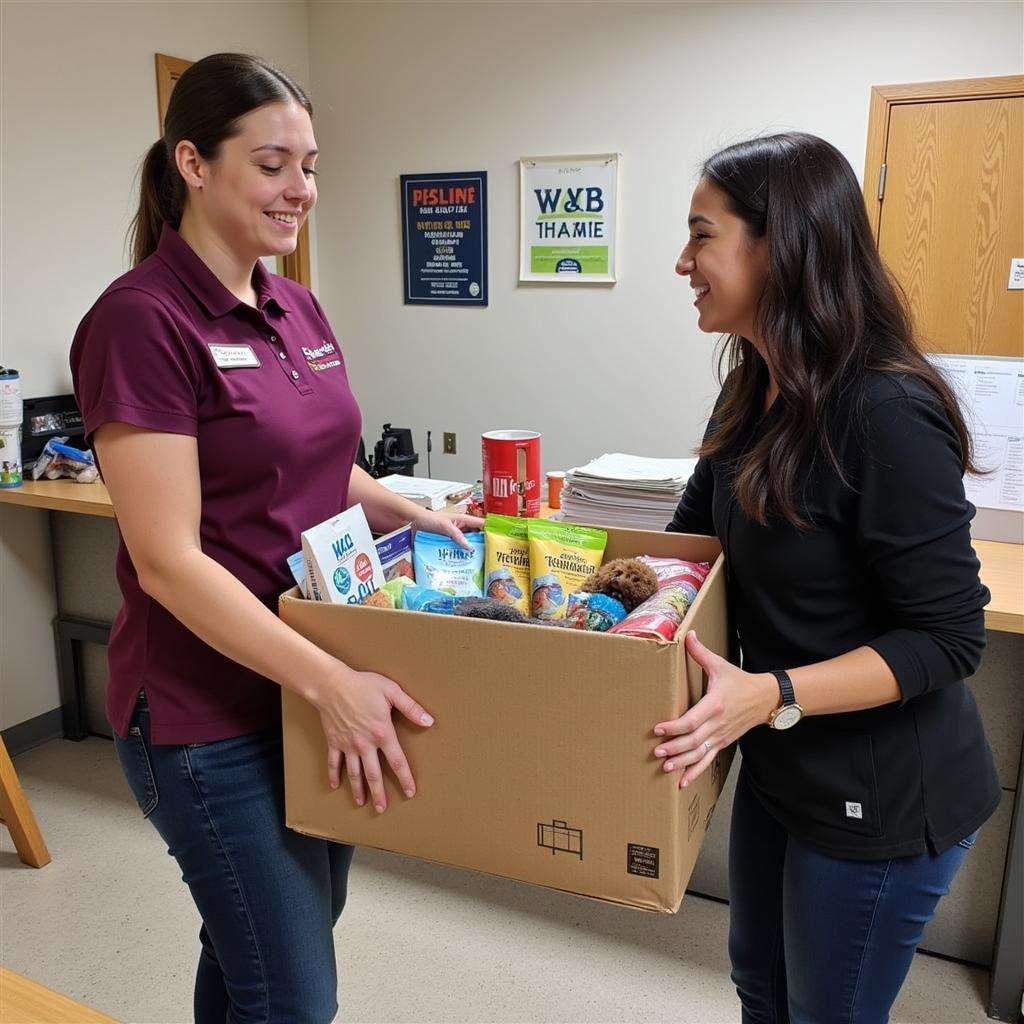 Donating Supplies to the Grant Co Humane Society