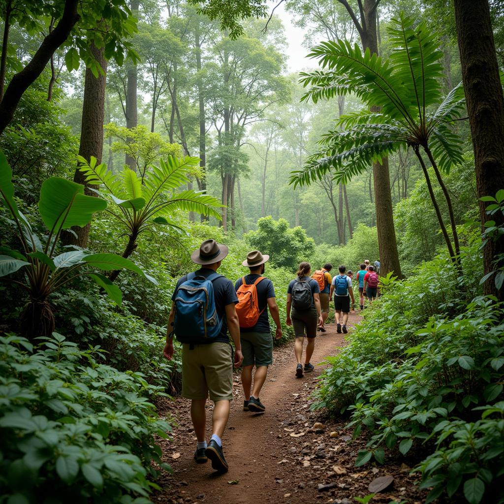 Ecotourism Adventure in Rainforest