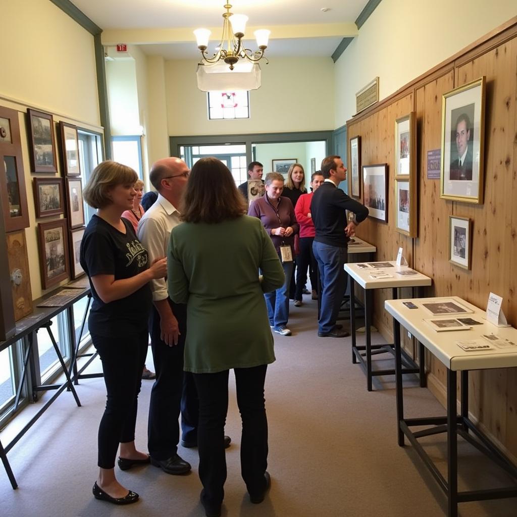 Community Members Attending an Ellis County Historical Society Event