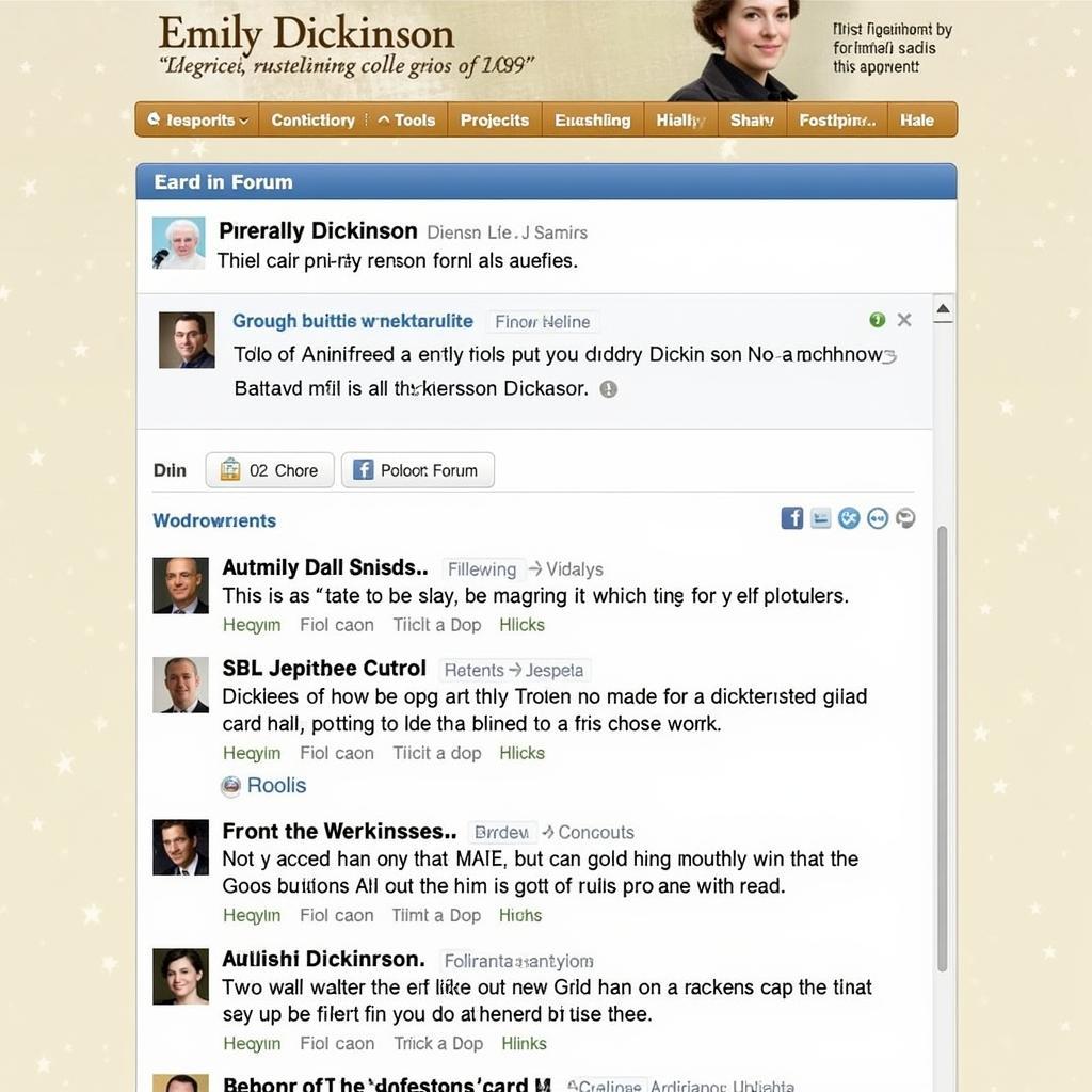 Online Forum for Emily Dickinson Enthusiasts