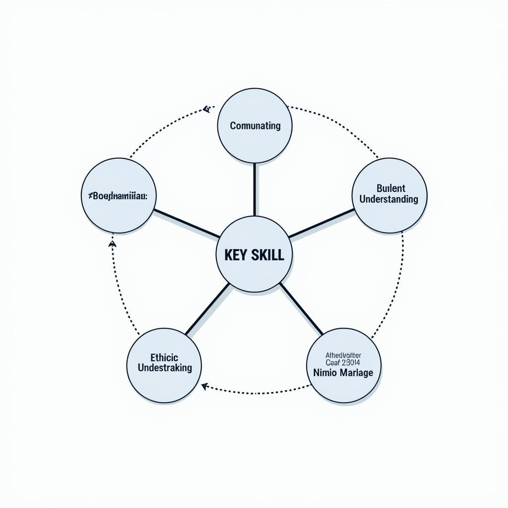 A visual representation of the essential skills required for a successful career within the internet society, including technical proficiencies and soft skills.