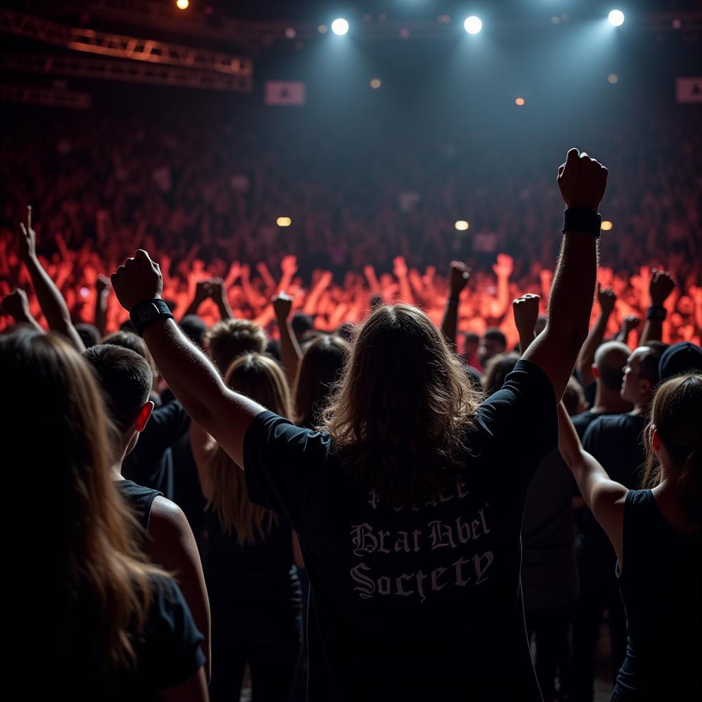 Black Label Society Fans at a Concert