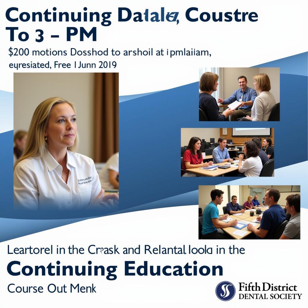 Dental Professionals Participating in a Continuing Education Course