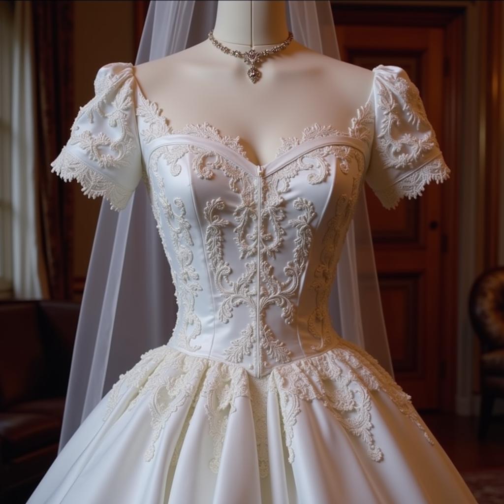 Grace Kelly's wedding dress in High Society