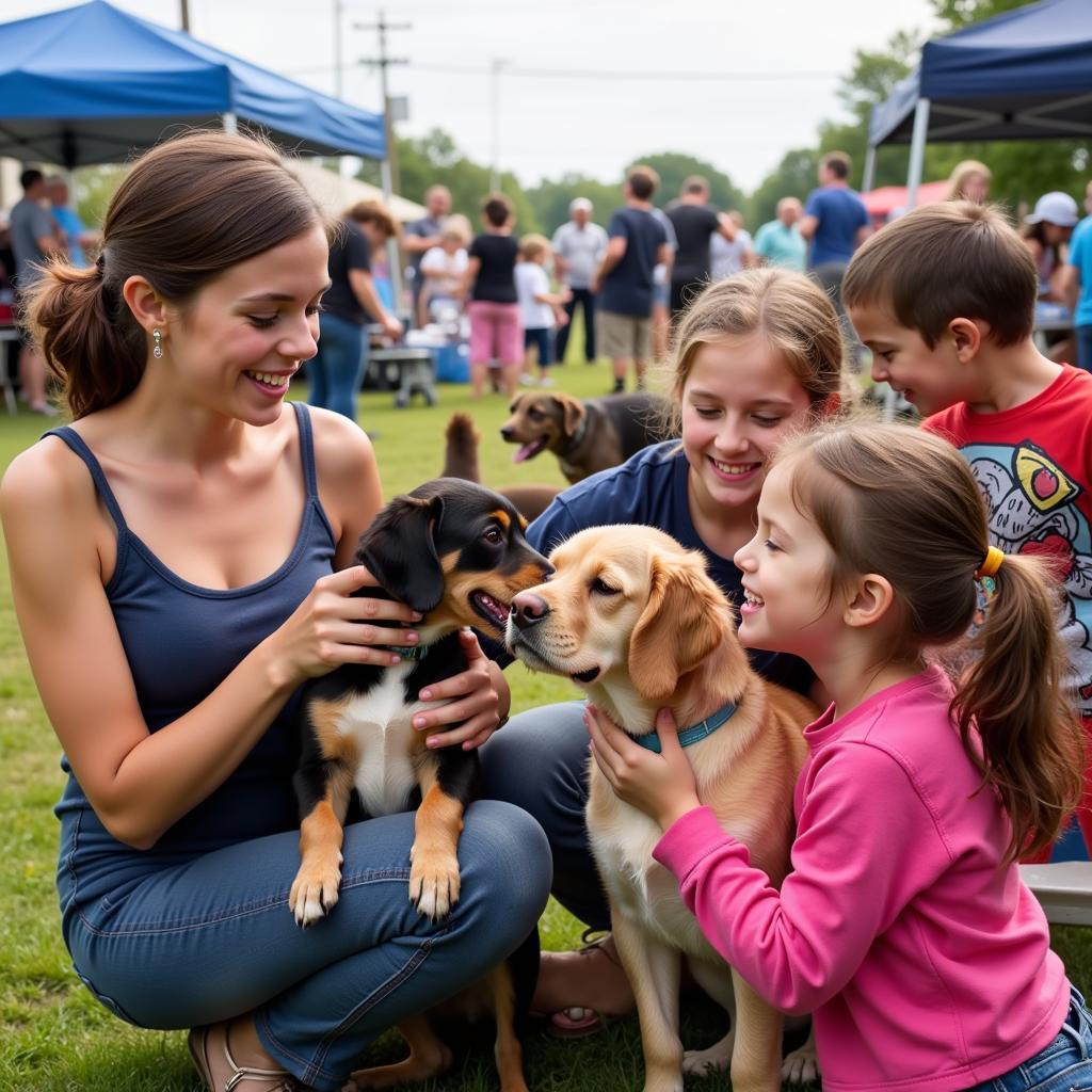 A successful adoption event at the Grand Rapids Humane Society MN.