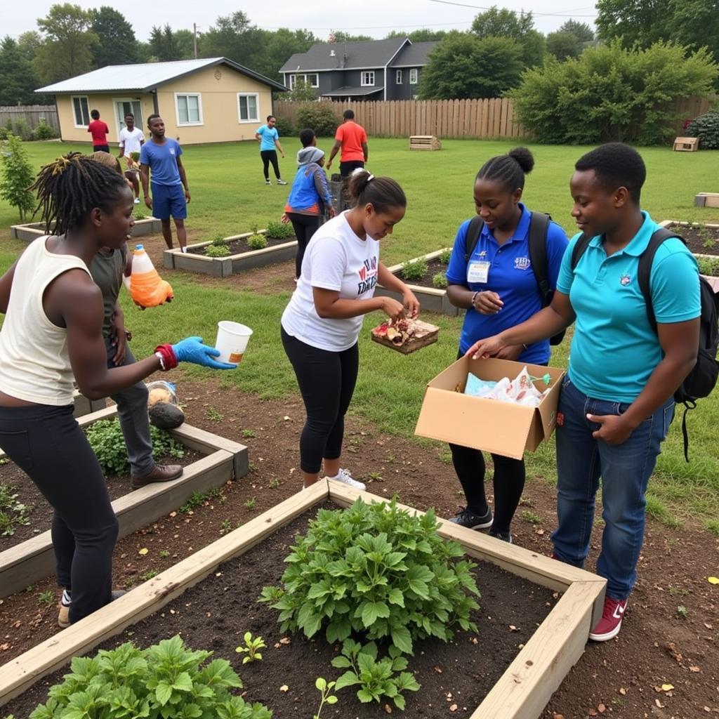 Community engagement and volunteer work during the Great Society era.