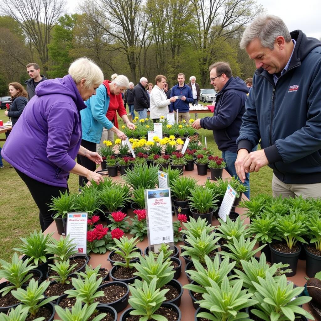 HPSMA Plant Sale offering a wide variety of hardy perennials for members.