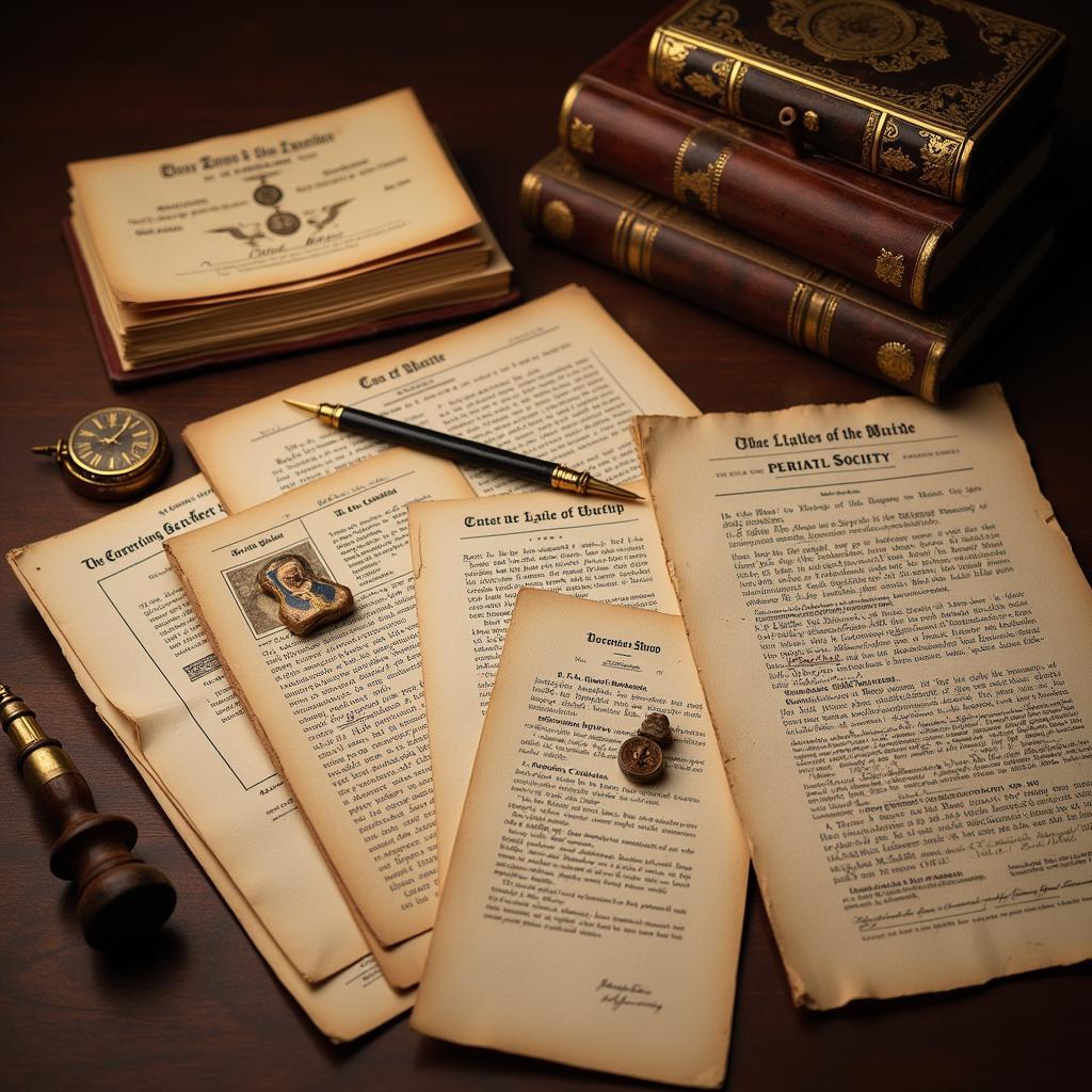 Historical Private Society Documents