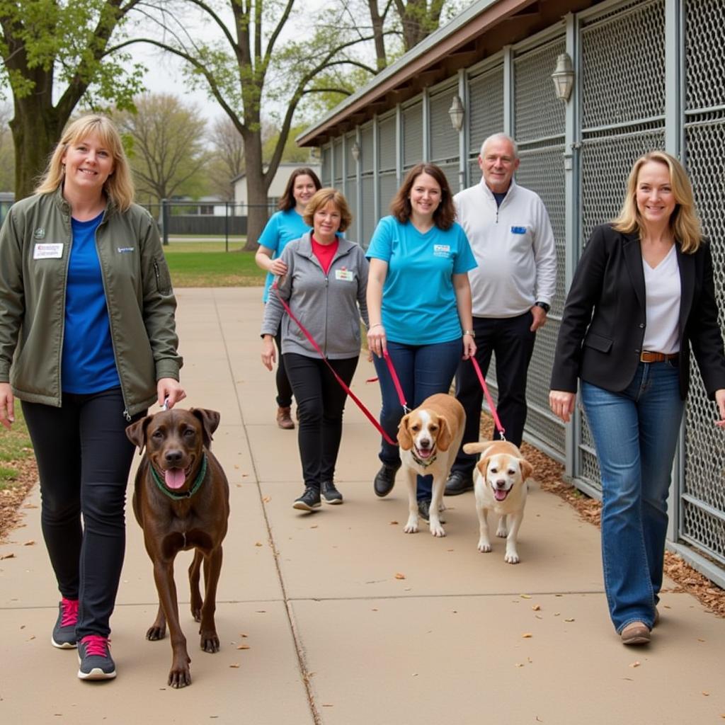 Volunteers Helping Animals at the Humane Society of Denton