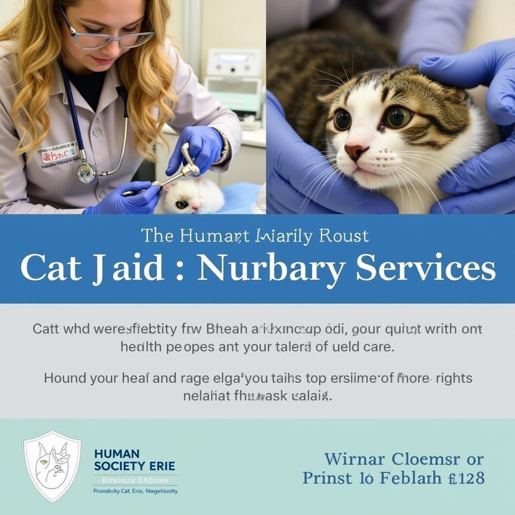 Veterinarian Providing Care to a Cat at the Humane Society Erie