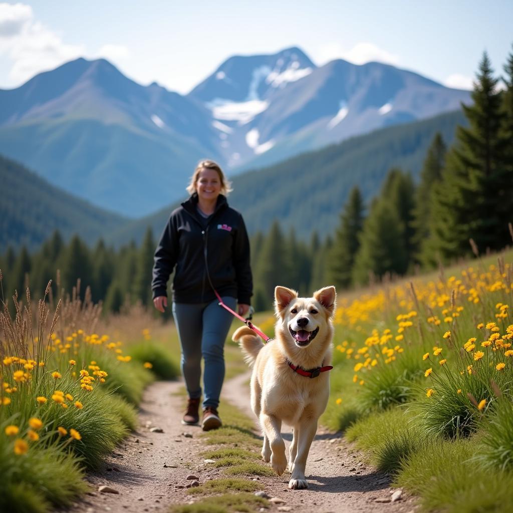 Volunteer Dog Walking at Humane Society of White Mountains