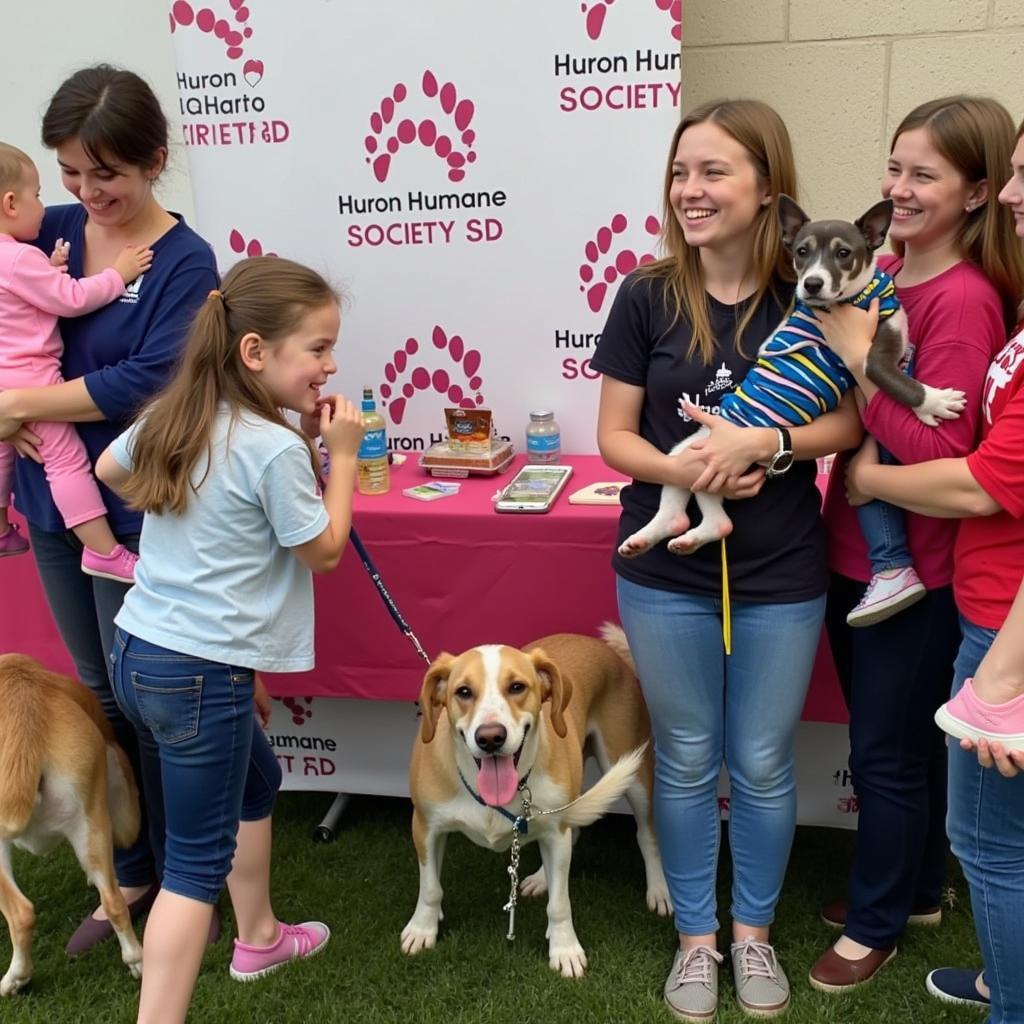 A successful adoption event at the Huron Humane Society SD connects loving families with adorable pets.