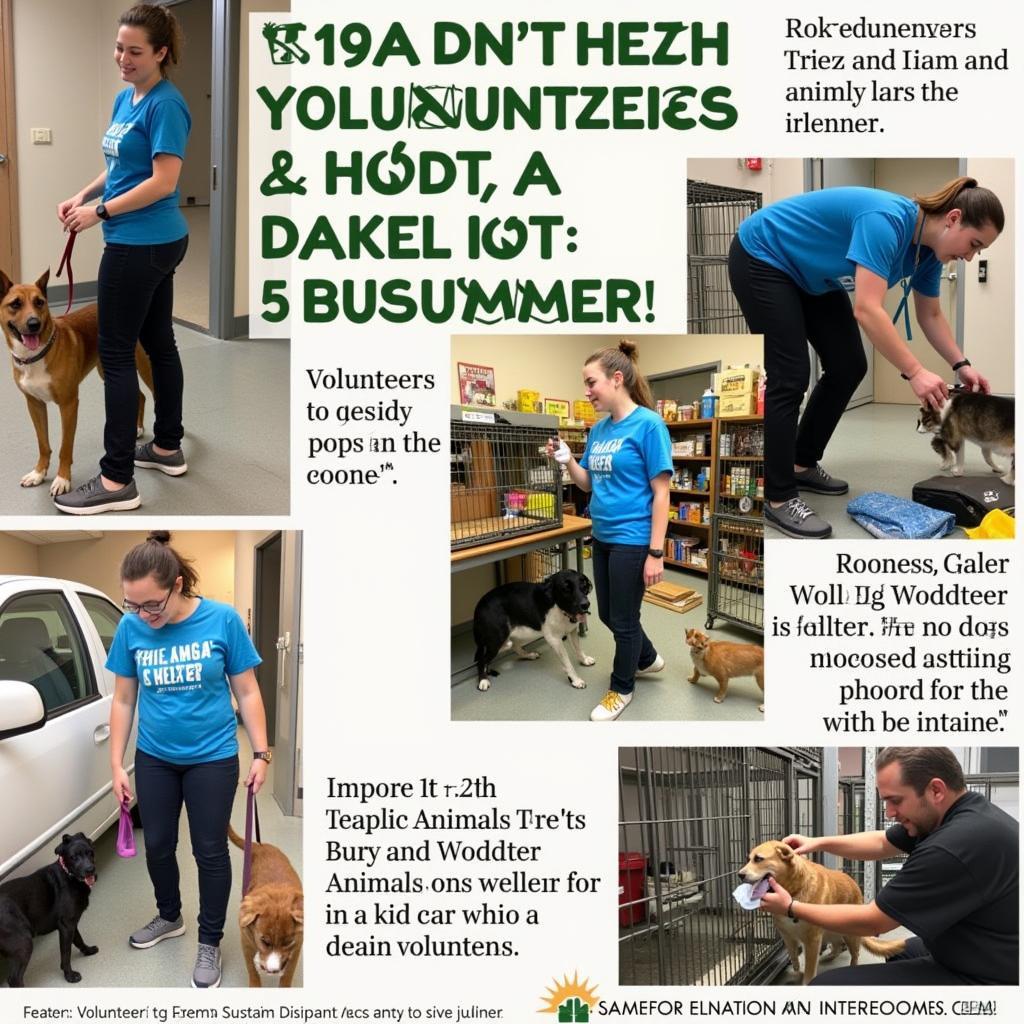 Kenton Ohio Humane Society Volunteers: A photo depicting volunteers interacting with animals at the Kenton Ohio Humane Society, showcasing the dedication and compassion of the volunteers.