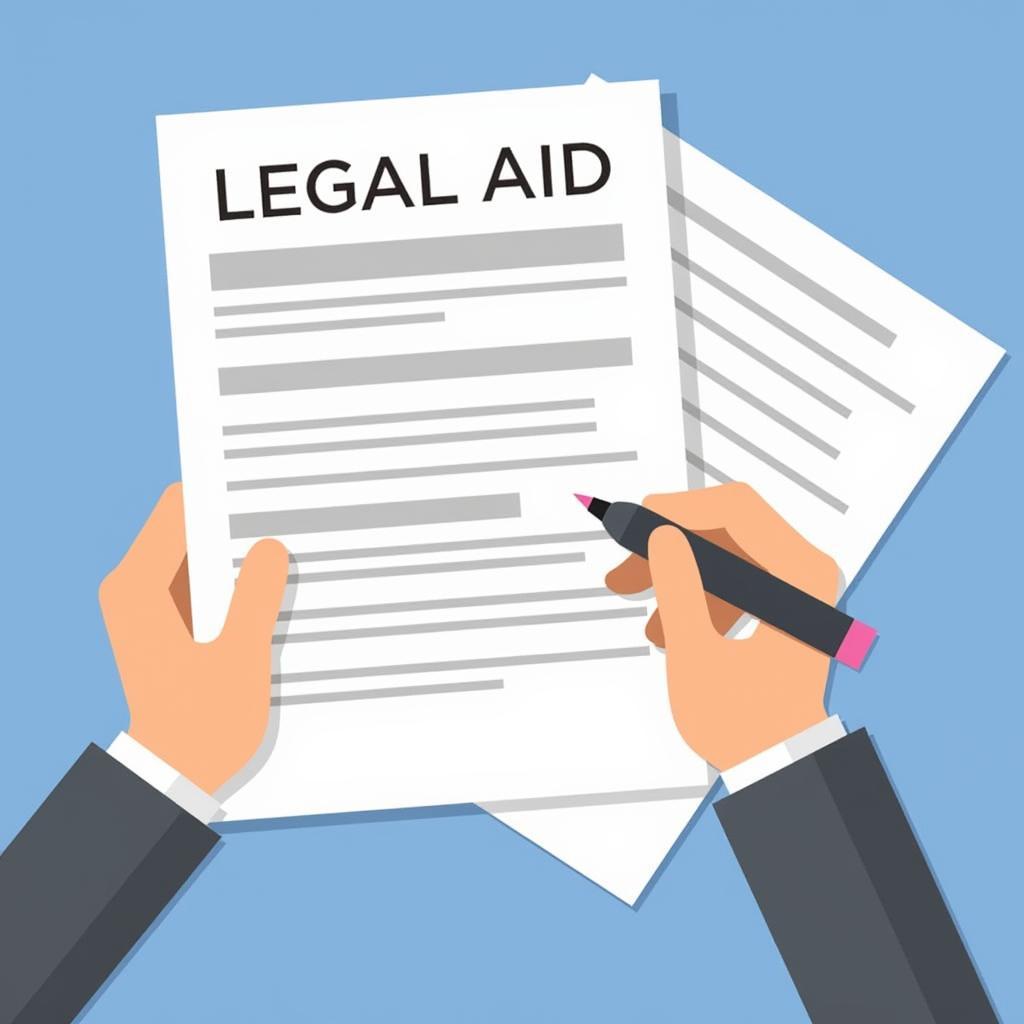 Completing a legal aid application