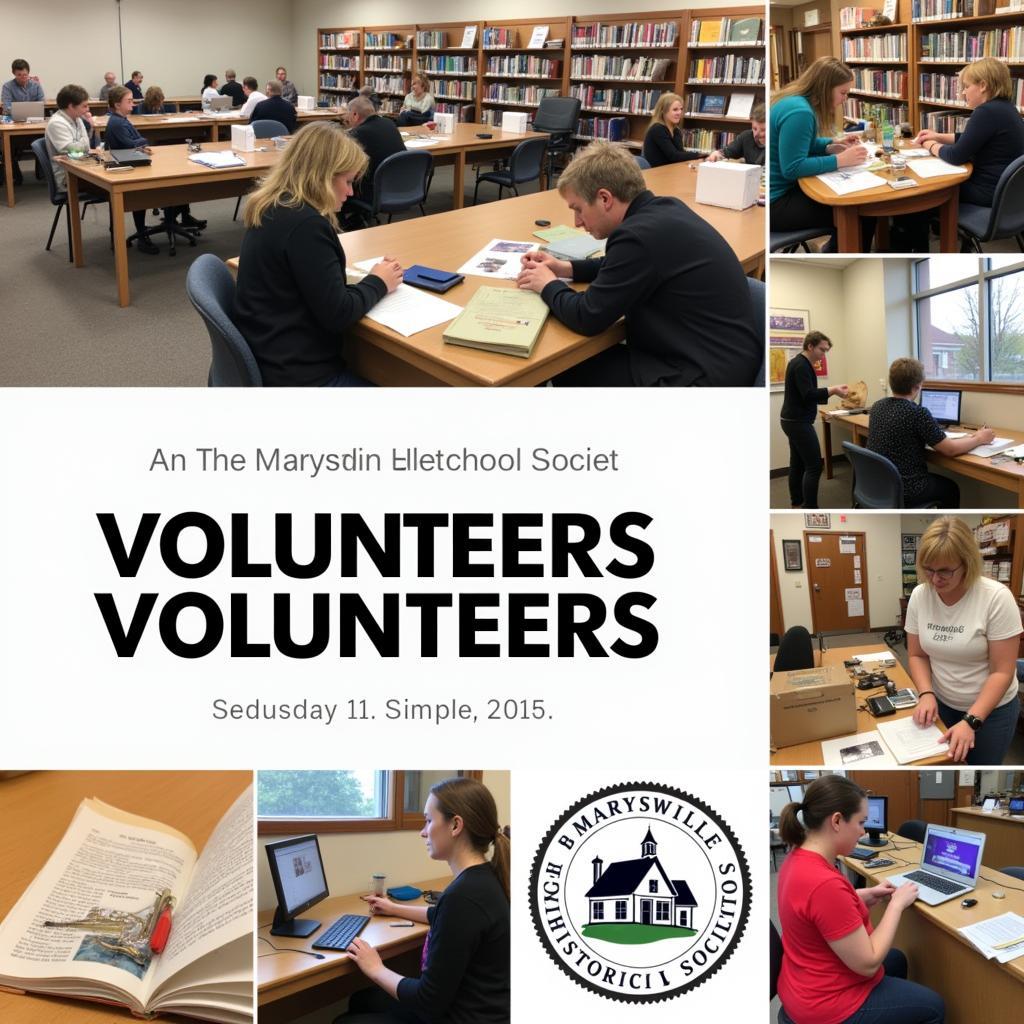 Volunteers Working at the Marysville Historical Society