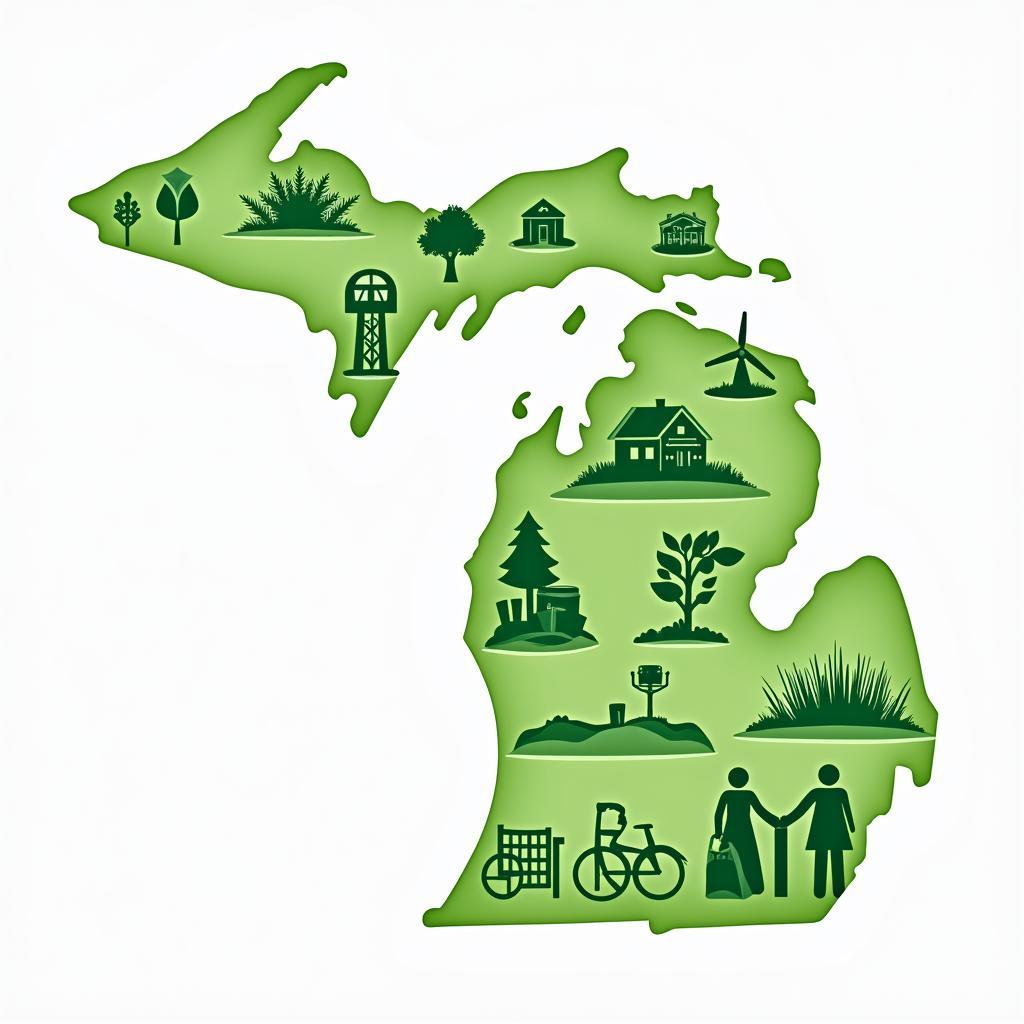 Sustainable practices in Michigan communities