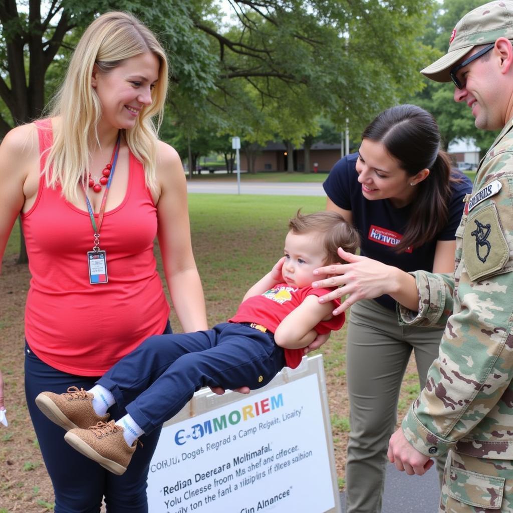 Navy Relief Society Supporting a Family at Camp Lejeune