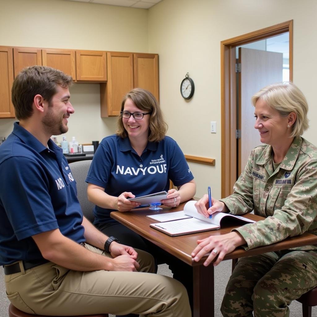 Navy Relief Society Volunteers at Camp Lejeune