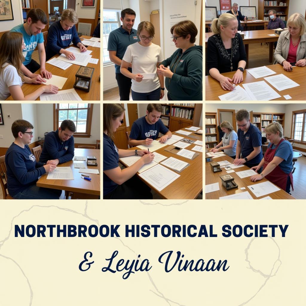 Northbrook Historical Society Volunteers at Work