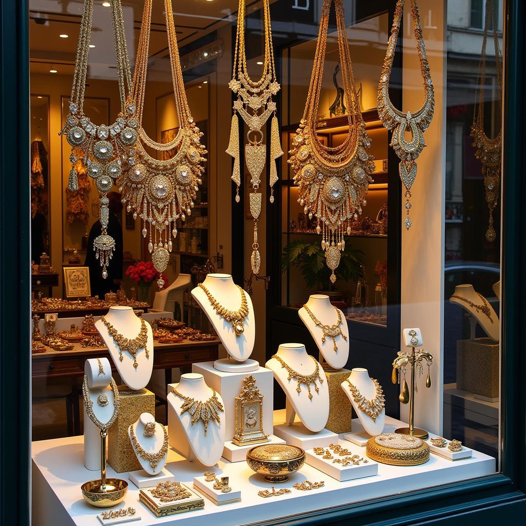 Parisian Jewelry Display Window