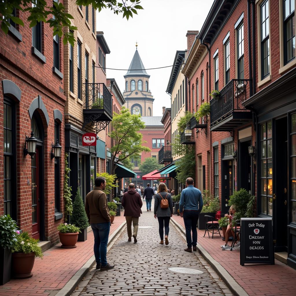 Philadelphia Society Hill Neighborhood Scene