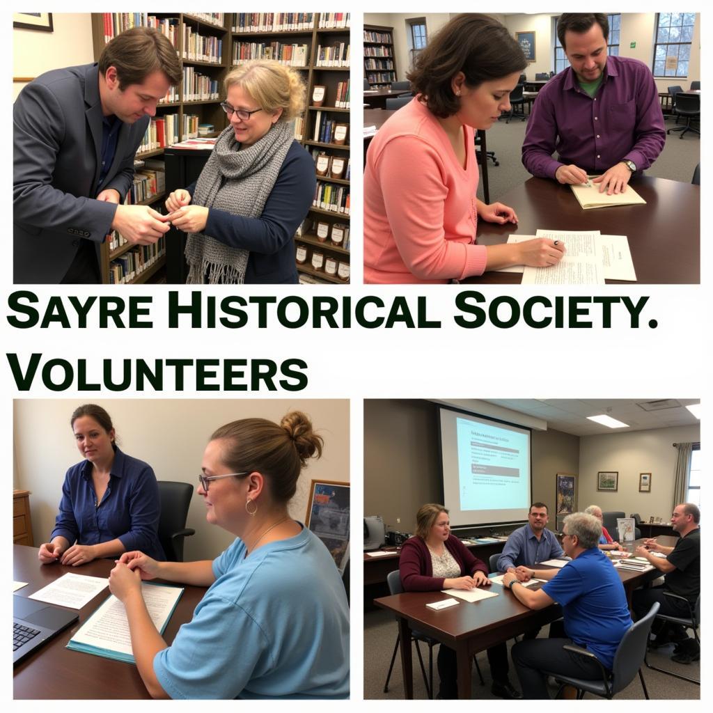 Sayre Historical Society Volunteers and Community Events