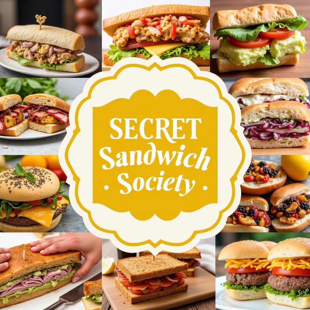 Close-up of delicious sandwiches served at the Secret Sandwich Society WV