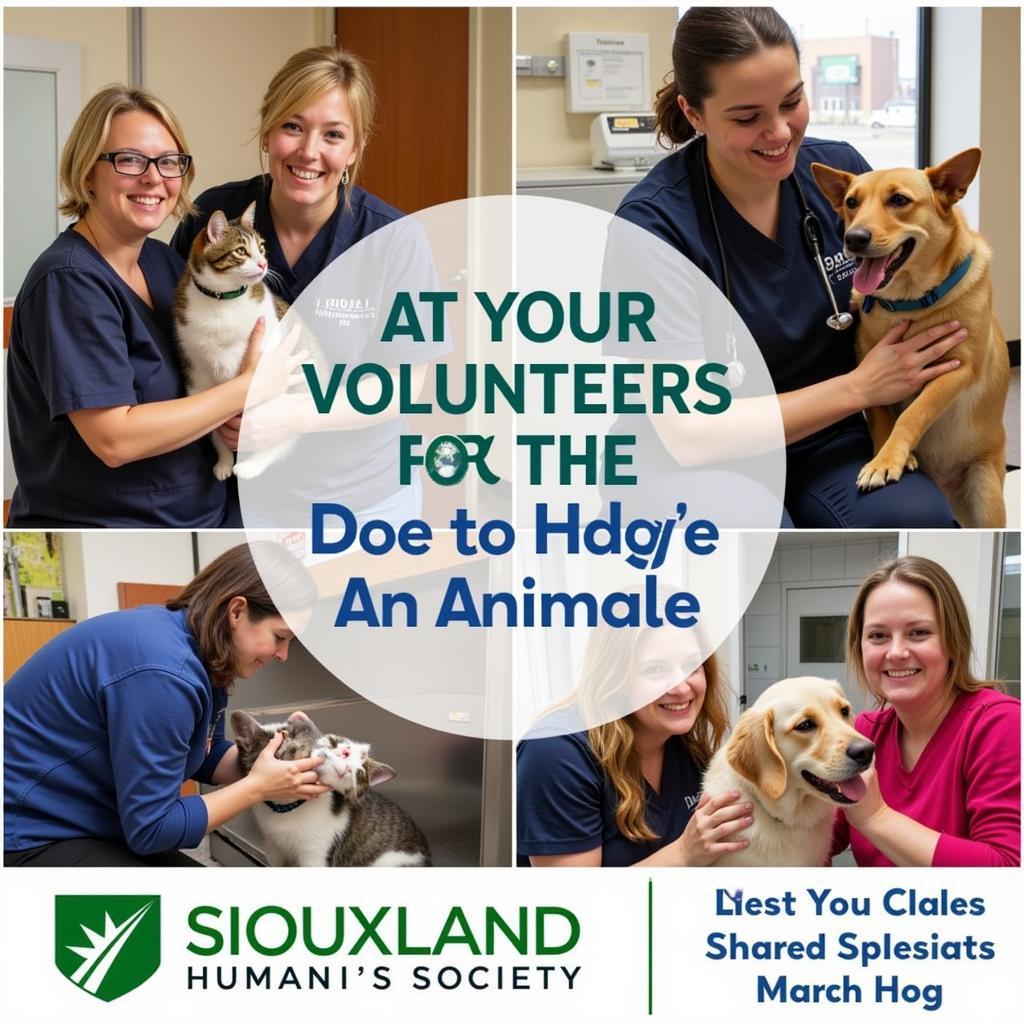 Volunteers at the Siouxland Humane Society