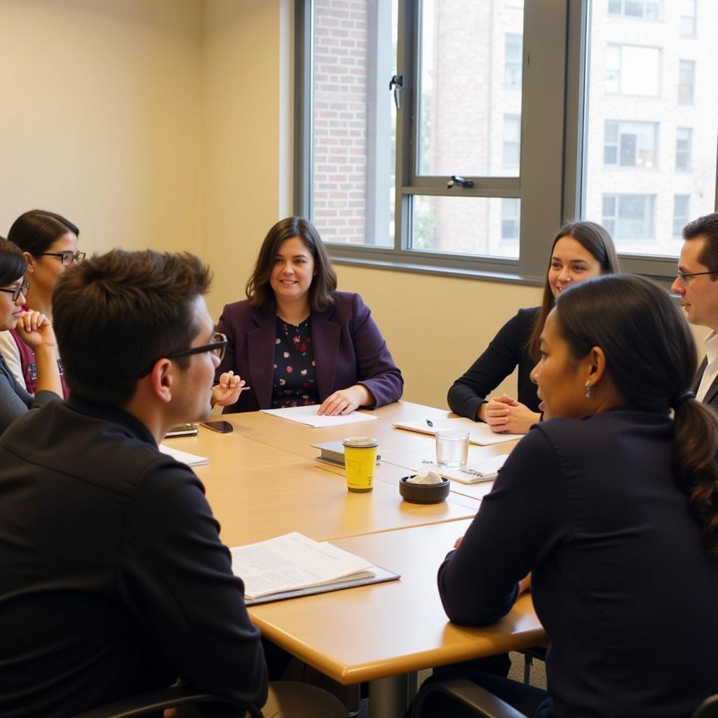 Support Group Meeting at the Society for the Blind