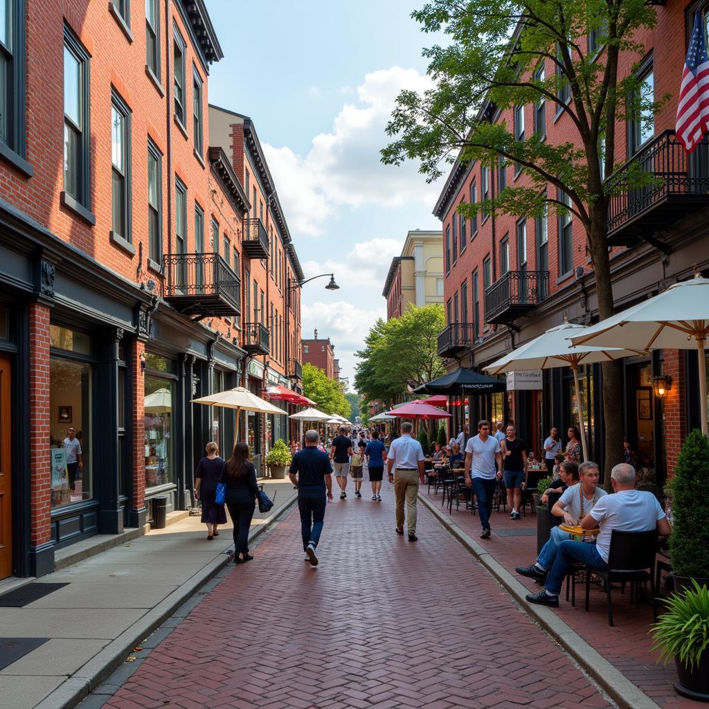 Society Hill Philadelphia Street Scene