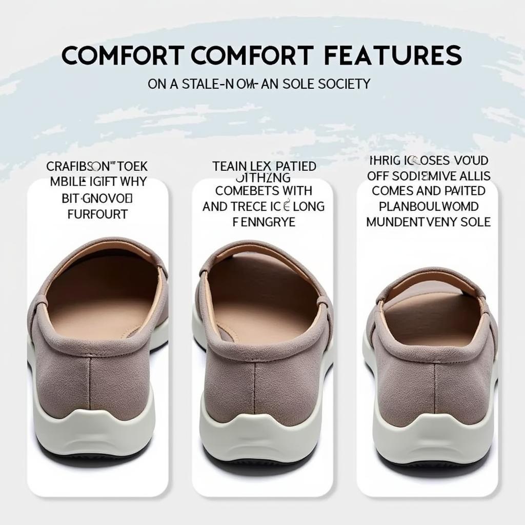 Close-up view of the comfort features in Sole Society flat shoes, including cushioned insoles, arch support, and flexible soles.