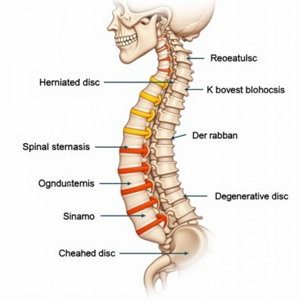 Diagram of Common Spinal Conditions