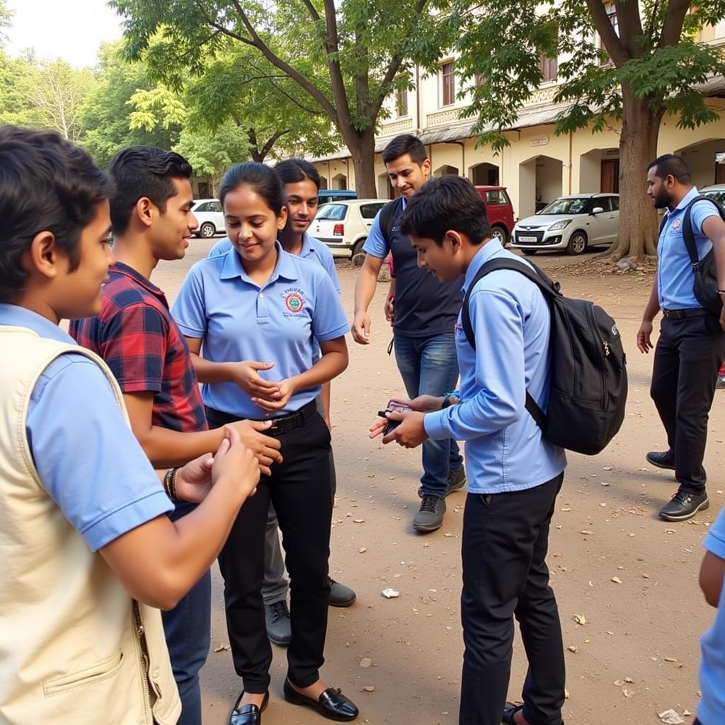 Sri Balaji Society Pune Community Outreach - Students participating in a community outreach program, demonstrating the society's commitment to social responsibility.