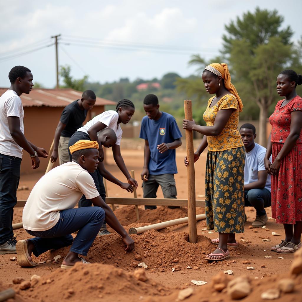 United Methodist Church members on a global mission trip