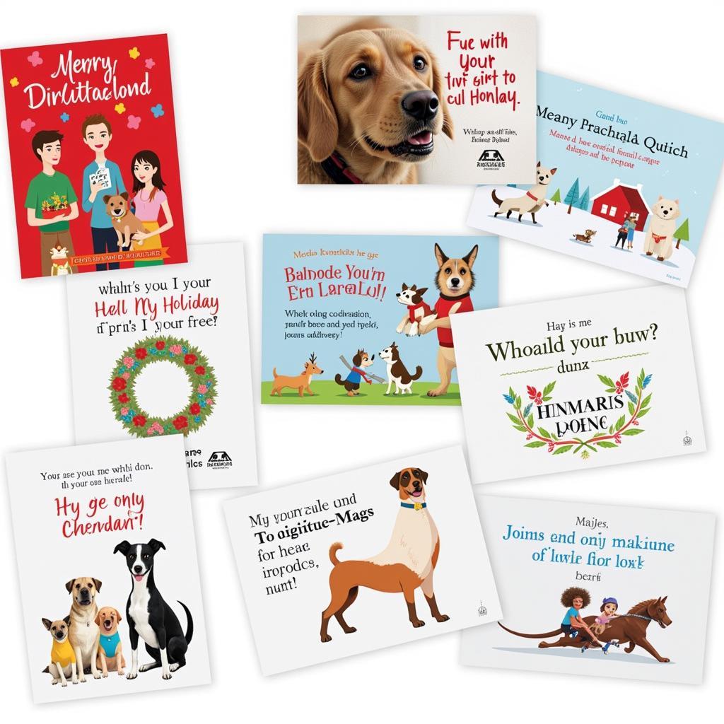 Variety of Humane Society Holiday Cards