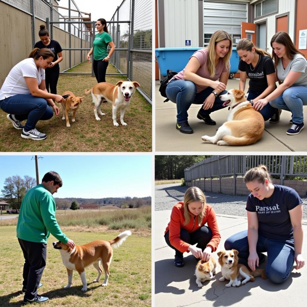 Volunteering at the Forsyth County Humane Society